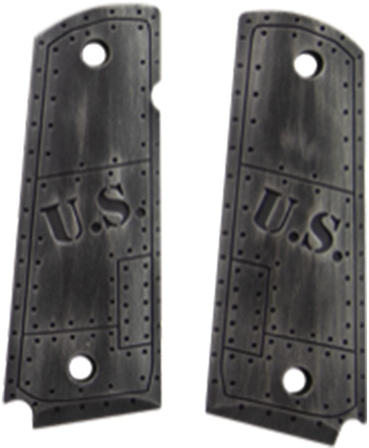 Hogue Govt. Model Aluminum - 1911 U.S. Green Distressed Grip