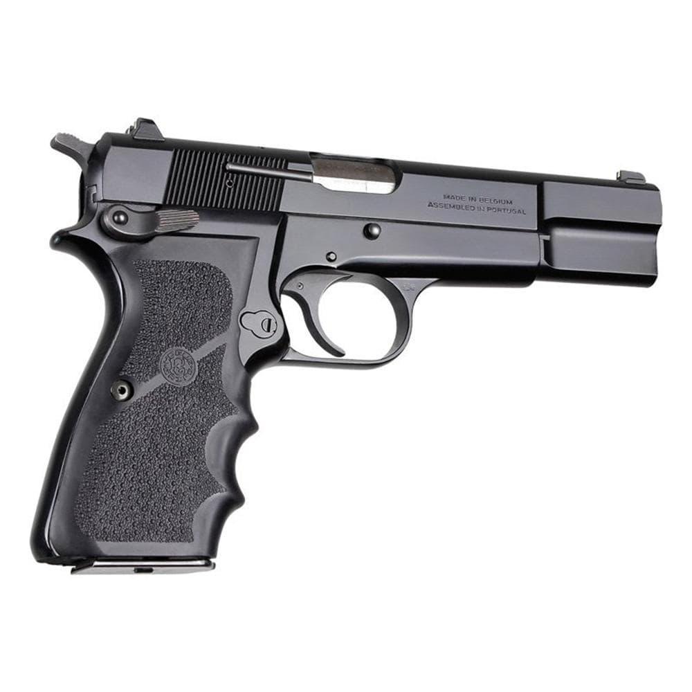 Hogue Browning Hi-Power Rubber Grips with Finger Grooves