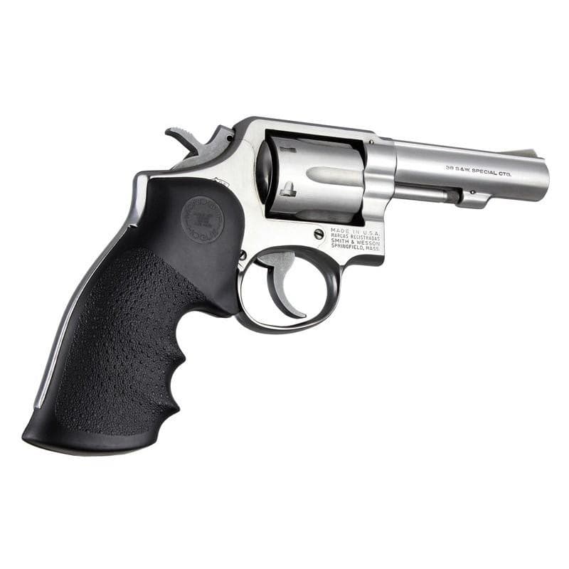 Hogue S&W K/L Frame Square Butt Rubber Handgun Grip Black