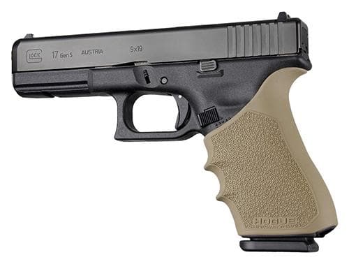 Hogue HandAll Beavertail Grip Sleeve Glock 17 G17L G19X G34 G34 MOS Gen 1-2-5-Flat Dark Earth
