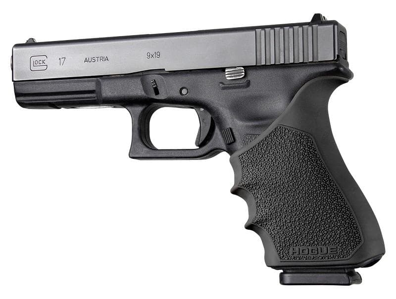 Hogue HandAll Beavertail Grip Sleeve Glock 17 G17 MOS G17L G22 G35 G35 MOS G34 G34 MOS G31 G37 Gen 3-4 Black