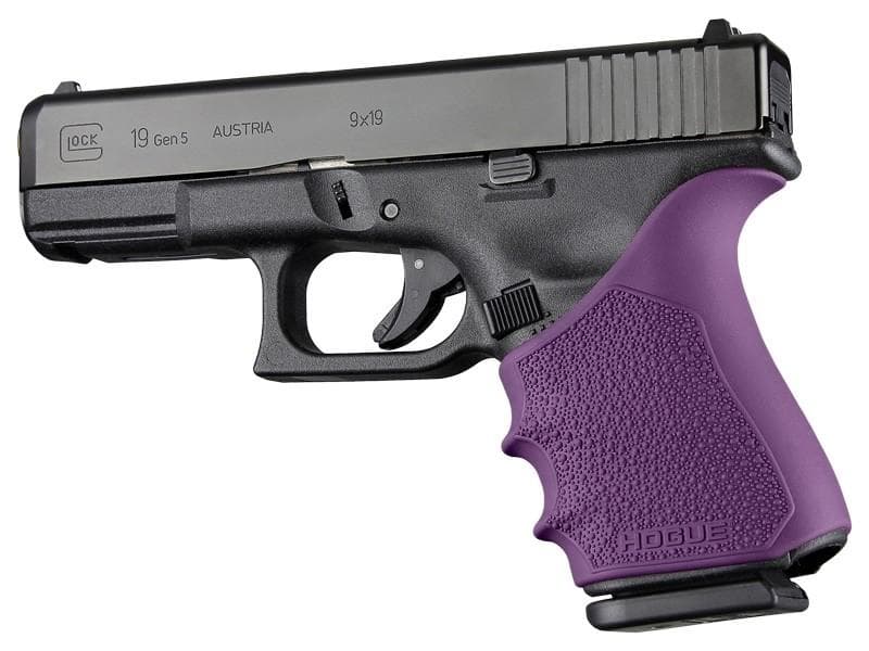 Hogue HandAll Beavertail Grip Sleeve Glock 19 23 32 38 Gen 1-2-5 Purple