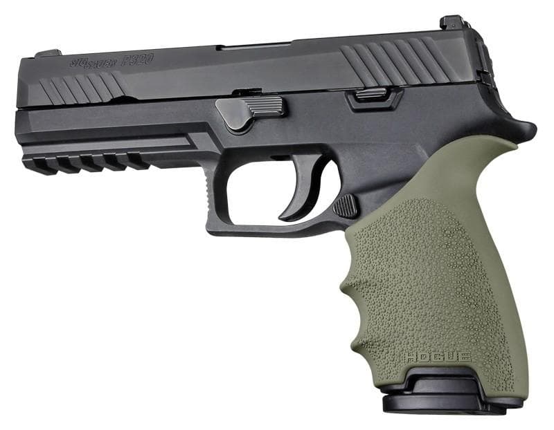 Hogue HandAll Beavertail Grip Sleeve Sig Sauer P320 OD Green