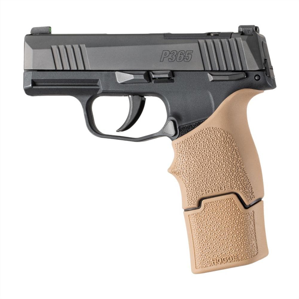Hogue Overmolded Rubber Magazine Extended Base Pad for Sig P365/365-380 15rd FDE