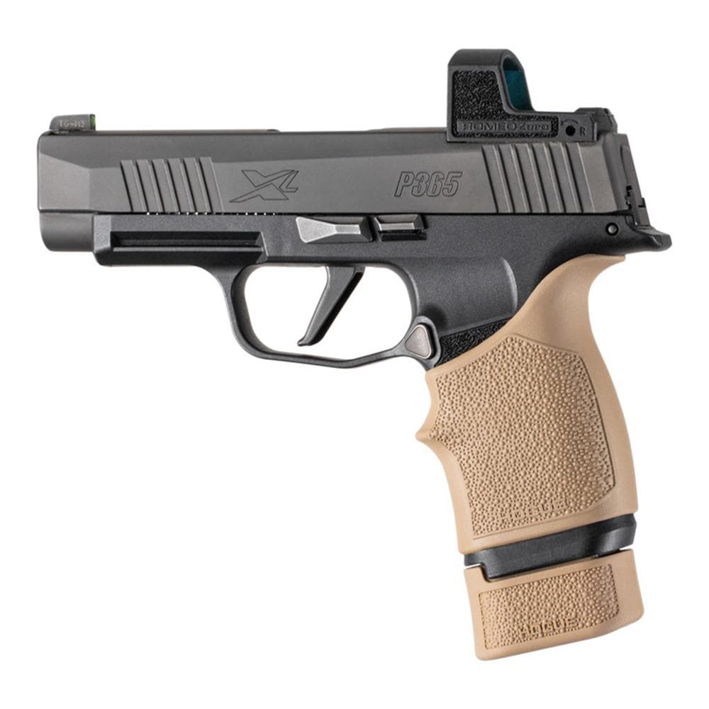 Hogue Overmolded Rubber Magazine Extended Base Pad for Sig P365 XL 15rd FDE