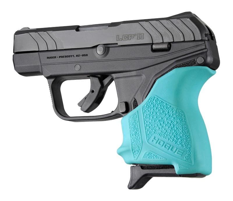 Hogue HandAll Beavertail Grip Sleeve Ruger LCP II-Aqua