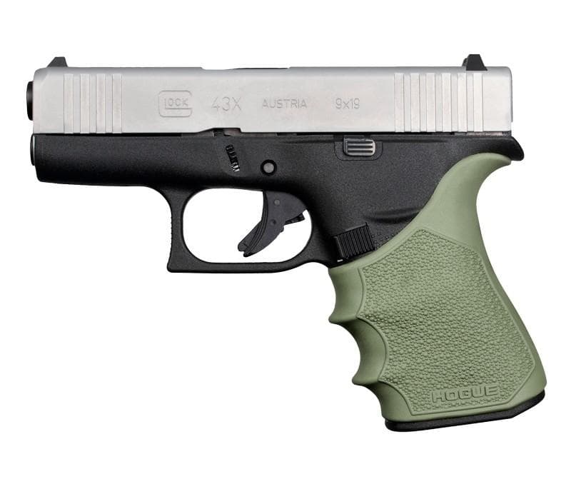 Hogue HandAll Beavertail Grip Sleeve Glock 43X 48 - OD Green