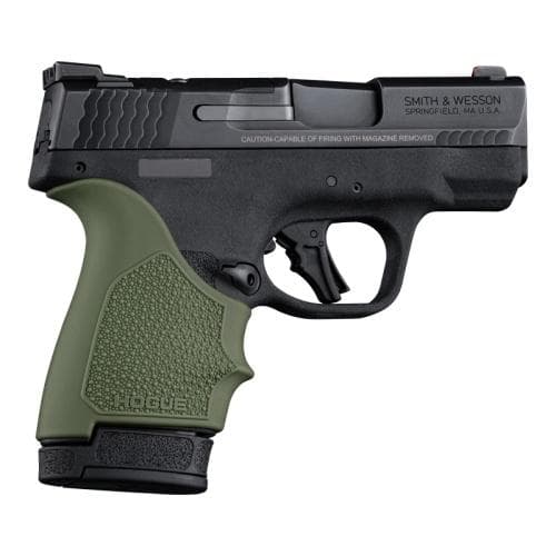 Hogue HandAll Beaver Tail Handgun Grip Sleeve S&W M&P 9 Shield Plus OD Green
