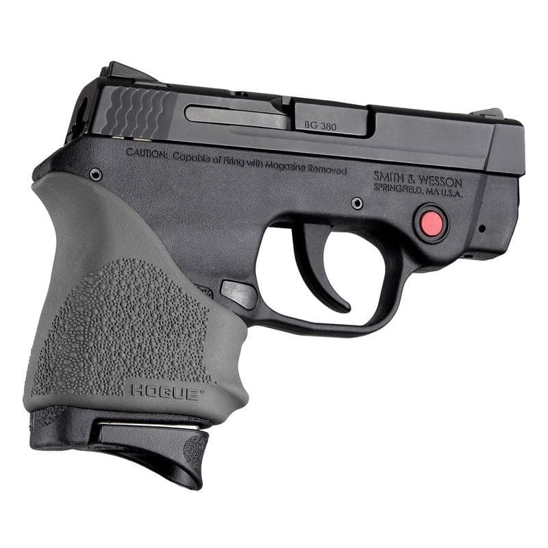 Hogue HandAll Beavertail Handgun Grip Sleeve for S&W Bodyguard 380/Taurus TCP & Spectrum Slate Grey