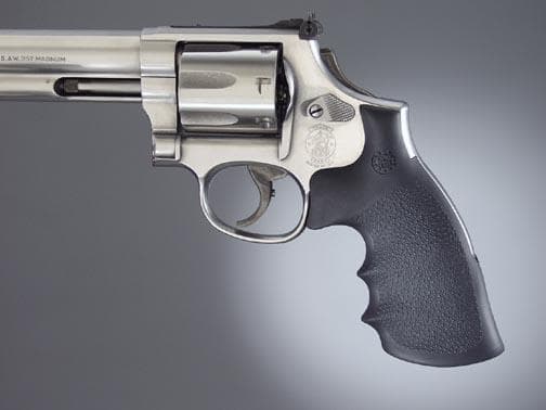 Hogue S&W K/L Convertion Kit - Round to Square Butt - Rubber Monogrip