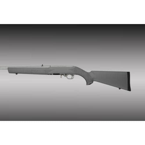 Hoge Rubber Overmolded Stock with Standard Barrel Channel for Ruger 10-22 Slate Grey