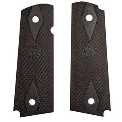 Hogue Colt Government Grips .45 1911 Rubber Grips Panels Checkered with Diamonds - Black