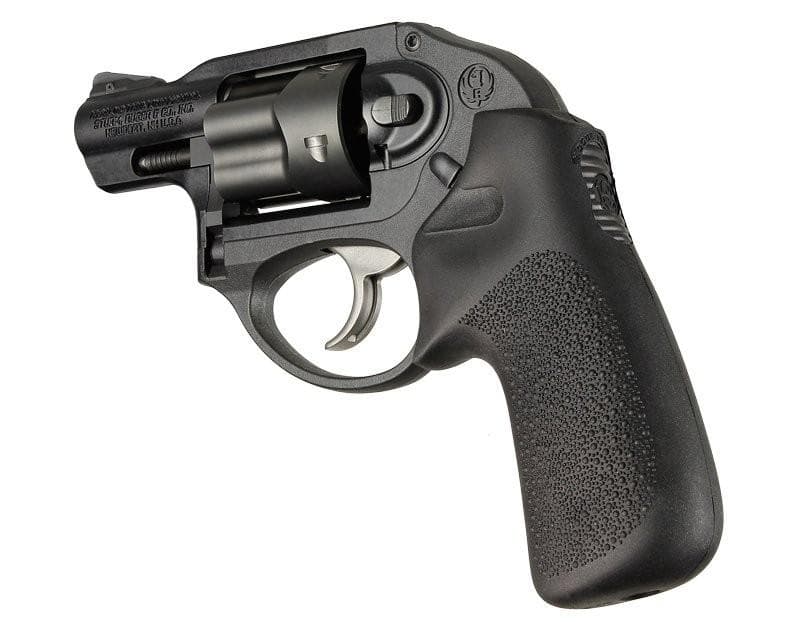 Hogue Ruger LCR/LCRx: Black Rubber Tamer Cushion Grip without Finger Grooves