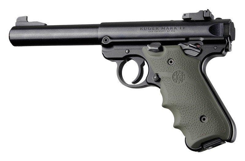 Ruger MKIV Rubber Grip with Finger Grooves OD Green