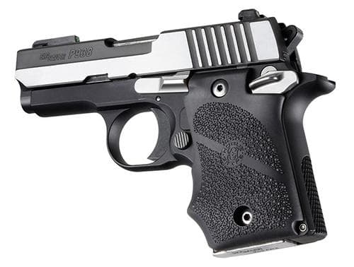Hogue Ambi Safety Rubber Grip with Finger Grooves for SIG Sauer P938 Black