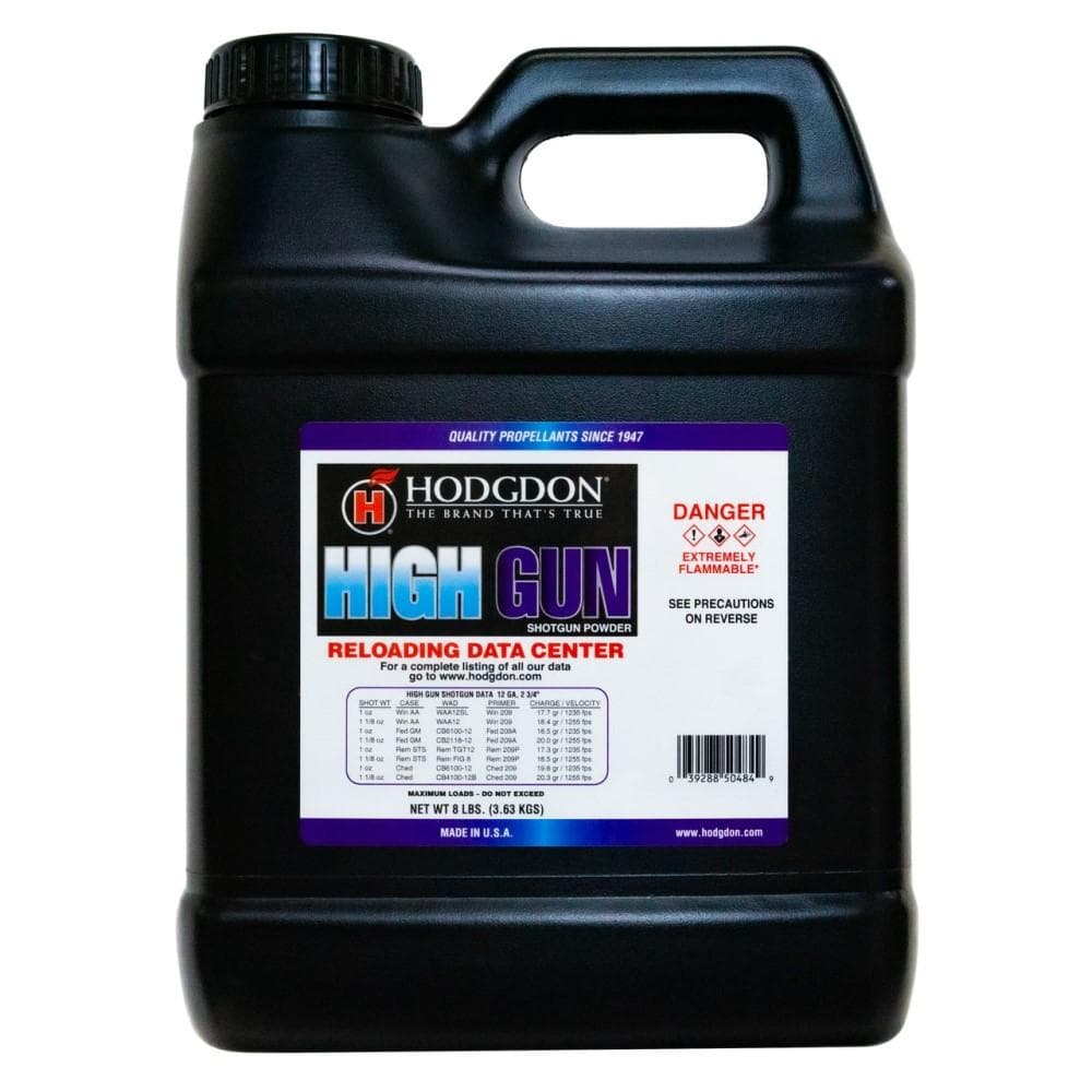 Hodgdon High Gun Shotgun/Pistol Powder - 8lbs