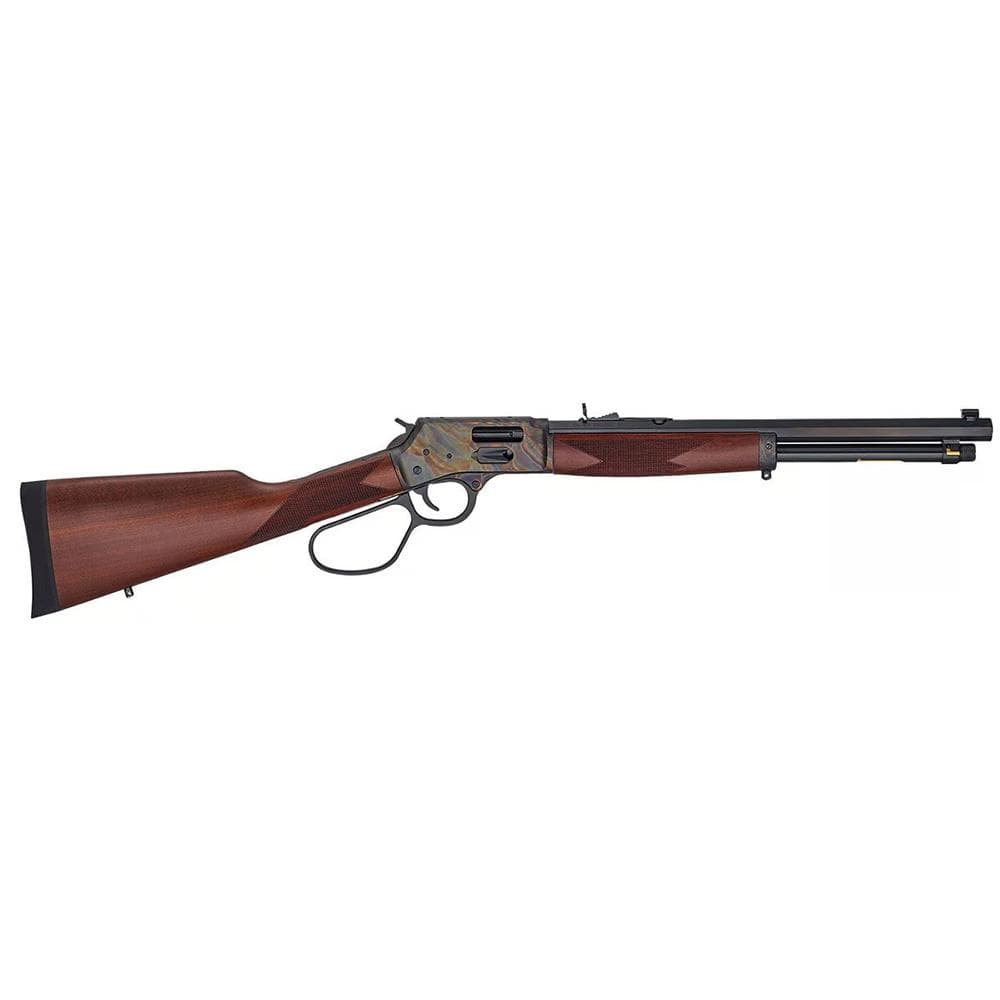 Henry Big Boy Steel Carbine Side Gate .44 Mag/.44 Special Rifle 7rd Magazine 16.5" Barrel Walnut Large Loop