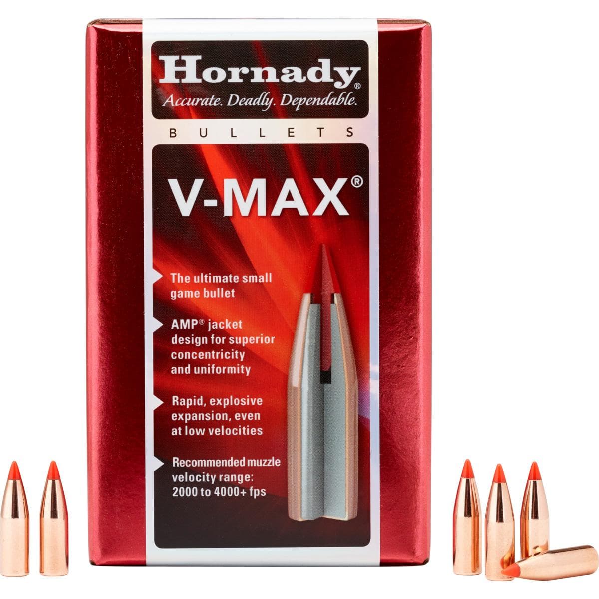 Hornady V-Max Varmint Rifle Bullets 5.45 cal .2215 60gr V-MAX 100/ct