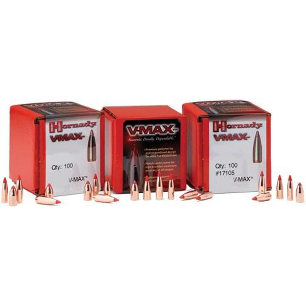 Hornady V-MAX Rifle Bullets .22 cal .224" 55 gr V-MAXFB CANN 100/ct