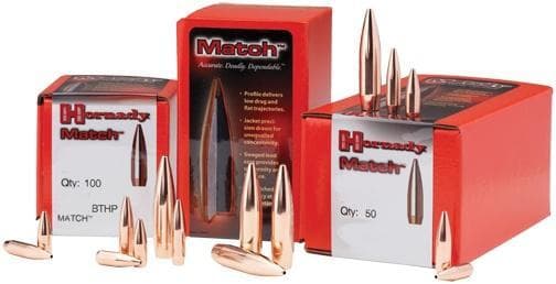 Hornady Match Bullets .22 cal .224" 68 gr BTHP MATCH 100/ct