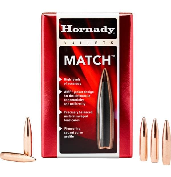 Hornady Match Bullets .308 Win .308" 155 gr BTHP 100/box
