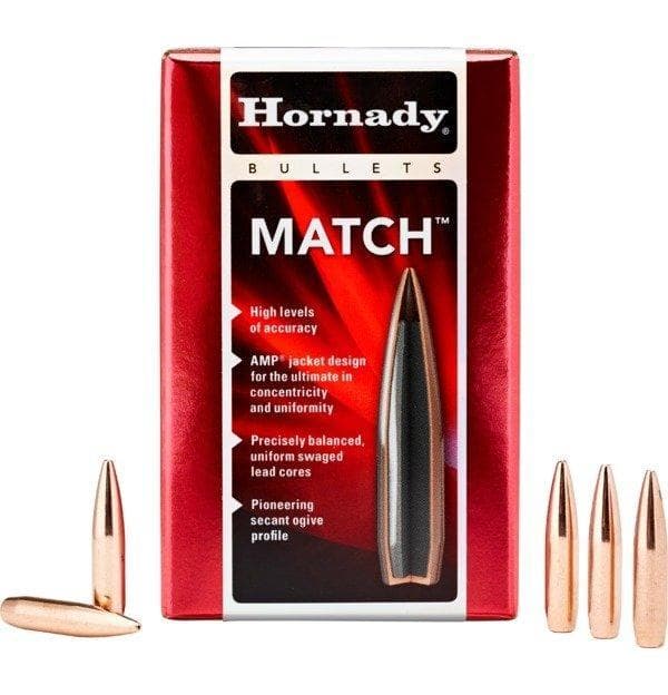 Hornady Match Bullets .30 cal .308" 168 gr BTHP 250/ct