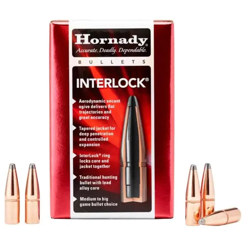 Hornady InterLock Bullets .338 cal .338" 250 gr RN 100/ct