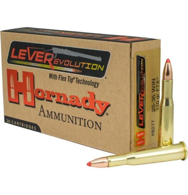 Hornady Leverevolution Rifle Ammunition .25-35 Win 110 gr FTX 2425 fps 20/ct