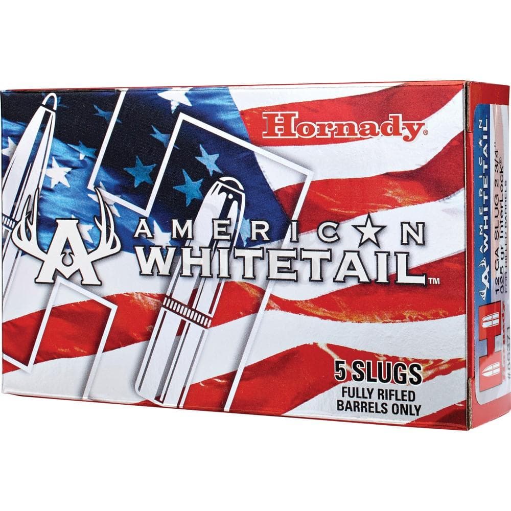 Hornady American Whitetail Shotshell 12 ga 2-3/4" 325 gr 1825 fps Slug 5/ct