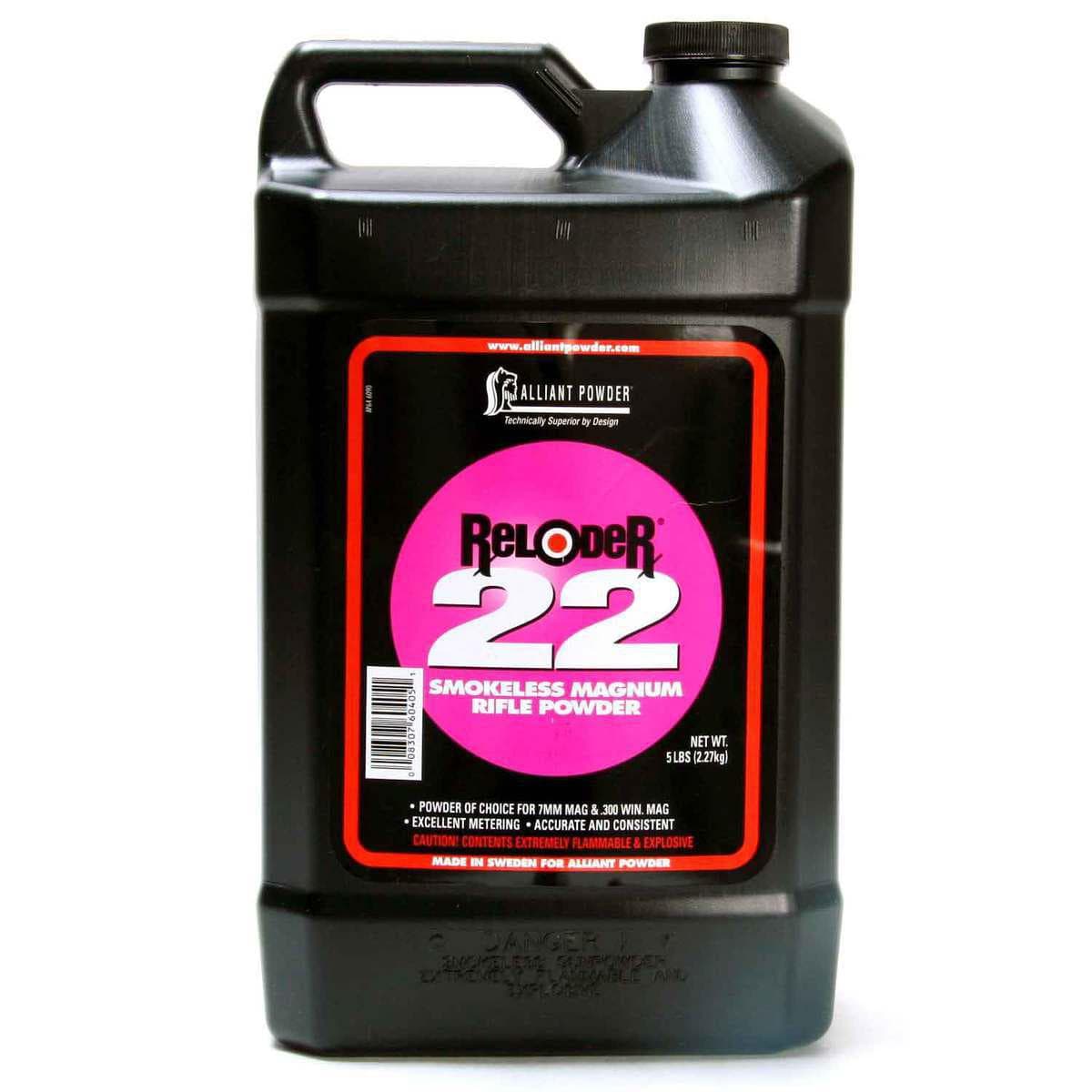 Alliant Reloder 22 Rifle Powder 5 lbs