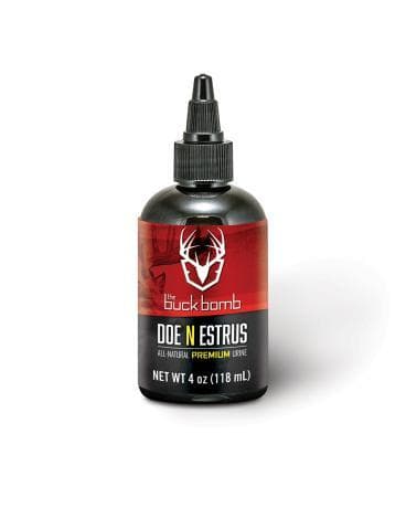 Buck Bomb Doe ?N Estrus Liquid 4 oz with 4 Wicks