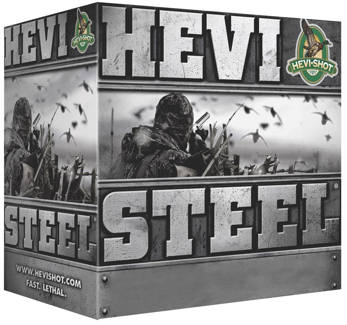 HEVI-Shot HEVI-Steel Shotshells 12 ga 2-3/4" 1-1/8 oz 1500 fps #3 25/Box