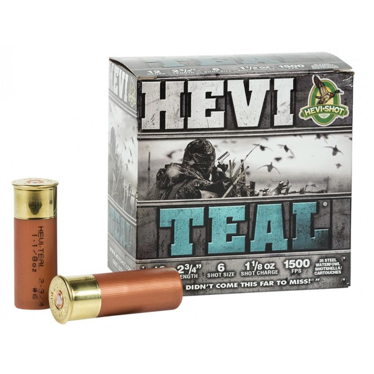 HEVI-SHOT HEVI-Teal Shotshells 20 ga 3" 7/8oz 1500 fps #6 25/ct