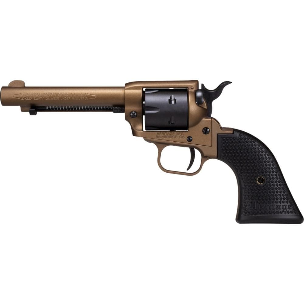 Heritage Rough Rider Handgun .22 LR 6/rd Capacity 4.75" Barrel Polymer Black Burnt Bronze Cerakote