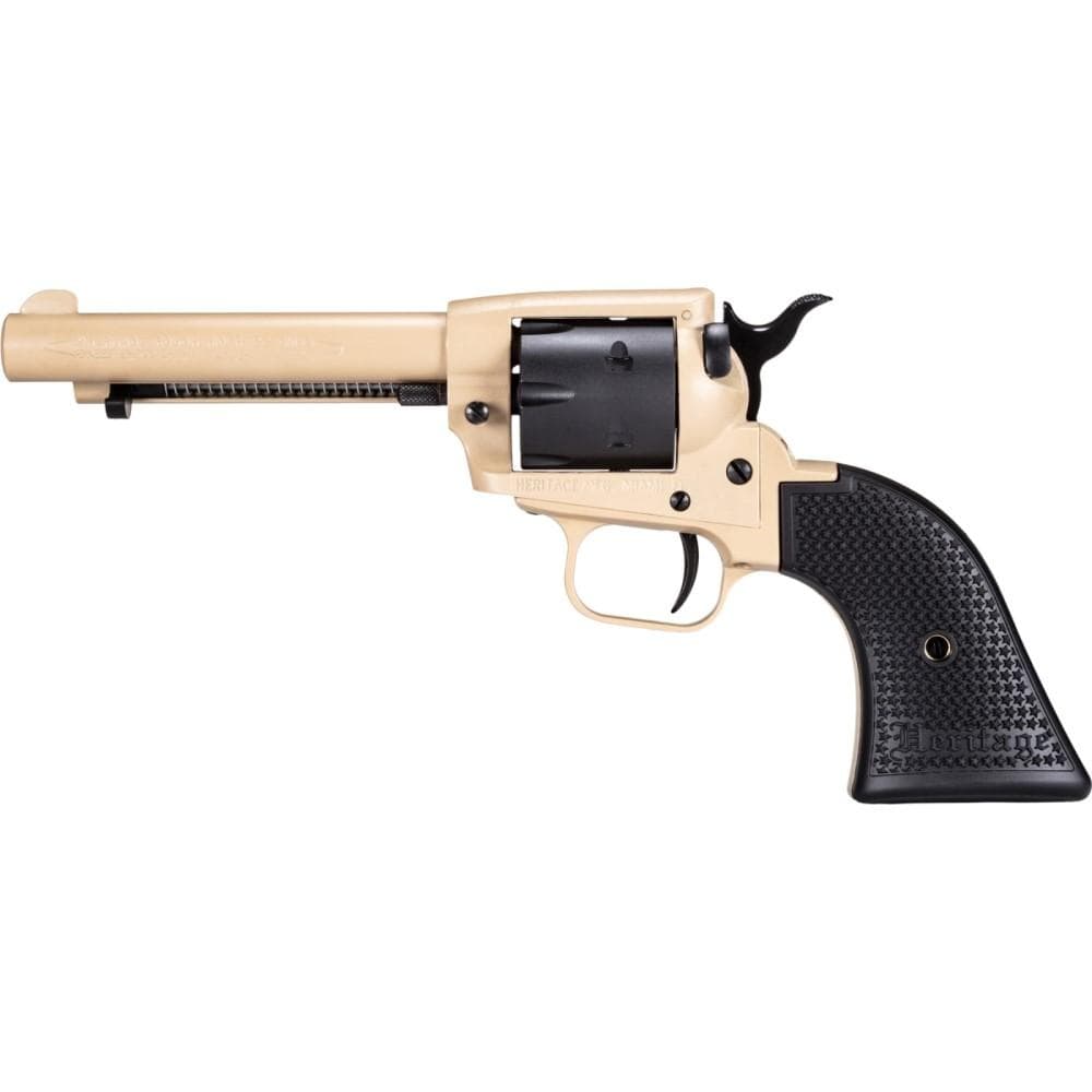 Heritage Rough Rider Handgun .22 LR 6/rd Capacity 4.75" Barrel Polymer Black Sabre Sand Cerakote