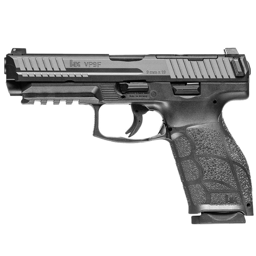 H&K VP9A1 F Handgun 9mm Luger 15rd Magazines (2) 4.53" Barrel Black Optic Ready
