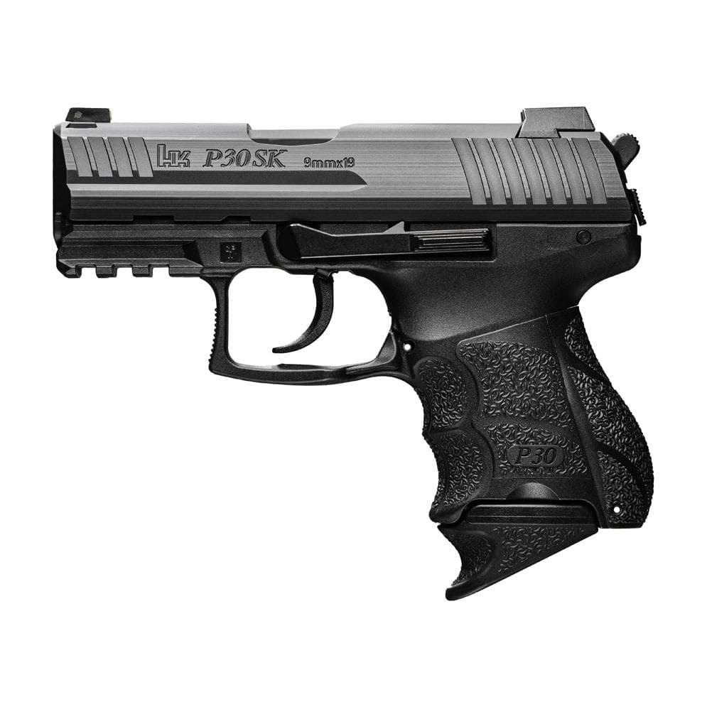 H&K P30SK Subcompact Handgun 9mm Luger 15rd(1)&12rd(1) Magazines 3.27" Barrel DA/SA V3 Rear Decocking