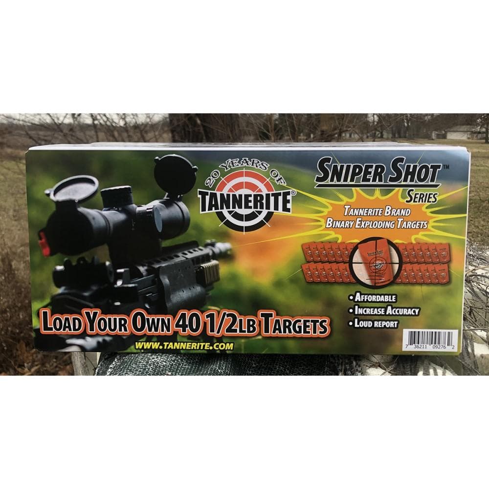 Tannerite Sniper Shot Series Propack 40 Case of 1/2 Load Your Own Targets