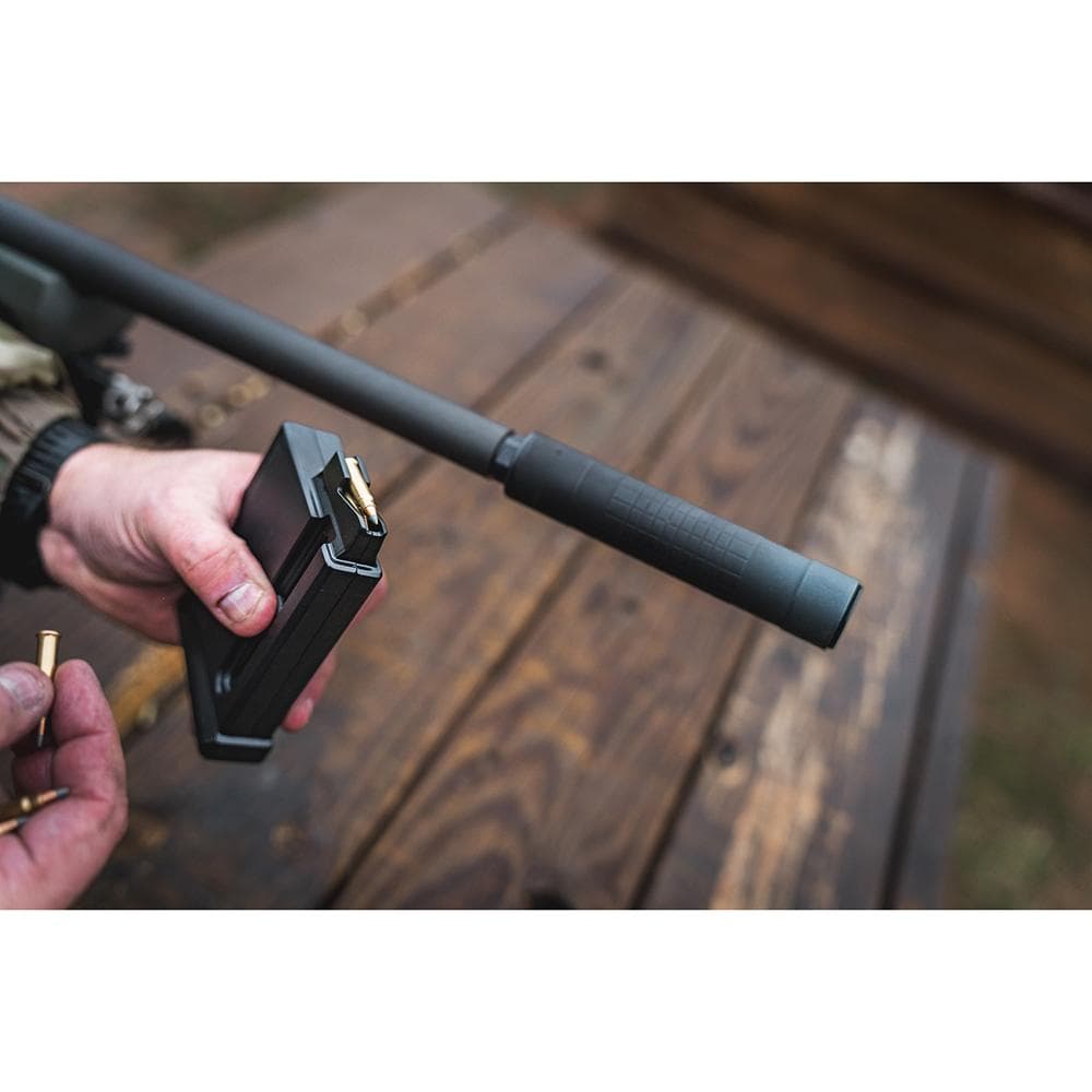 IWI IWS22 Direct Thread Rimfire Suppressor .22LR 5.7x28mm Aluminum/Titanium 1/2"-28 Black