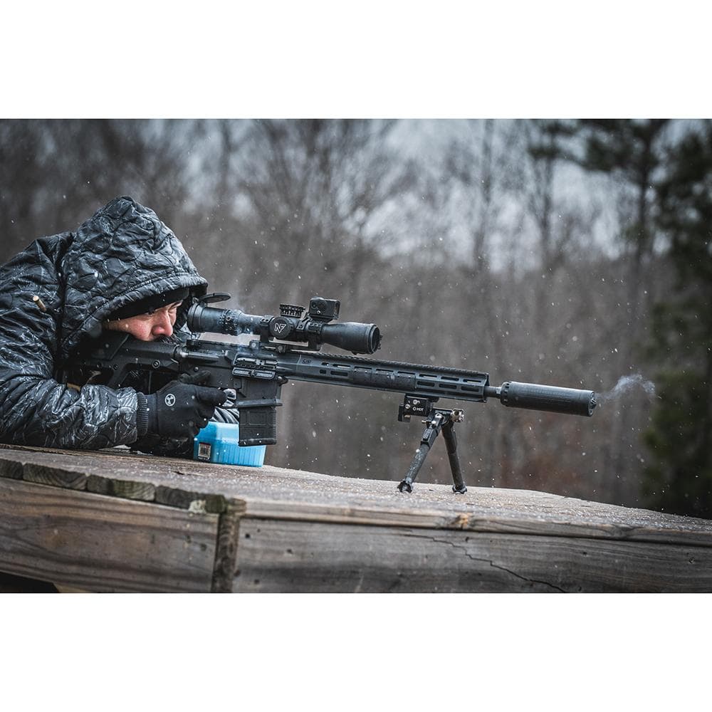 IWI Silencer 6 Direct Thread Suppressor 6mm Nickel Alloy/Stainless Steel 1/2"-28 HUB-T Mount Black