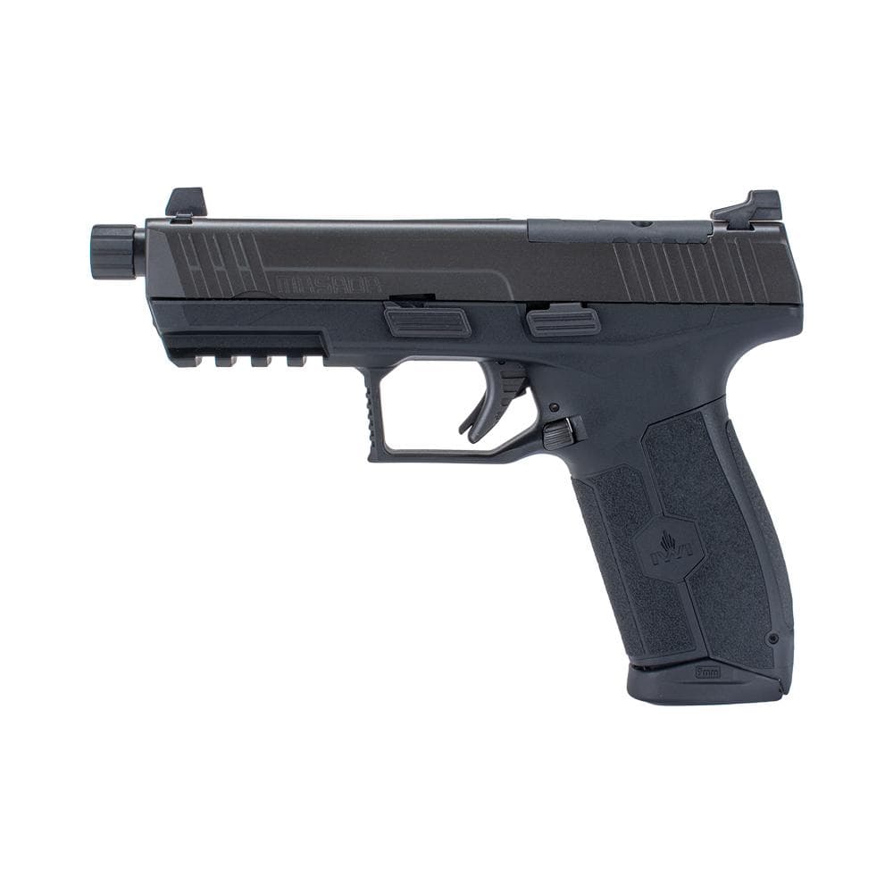 IWI MASADA Pistol 9mm 2 17/rd Magazines 4.6" Threaded Barrel Black Optics Ready 3-Dot Sight
