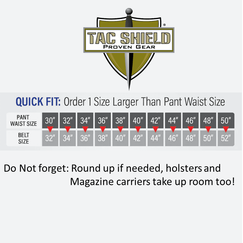 TacShield Cobra Riggers Belt 1.75" Double Wall Black L 38" - 42"