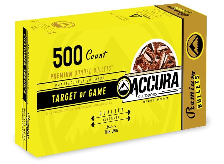 Accura Premium Powerbond Bullets .40 cal .400" 180 gr FP 500/ct