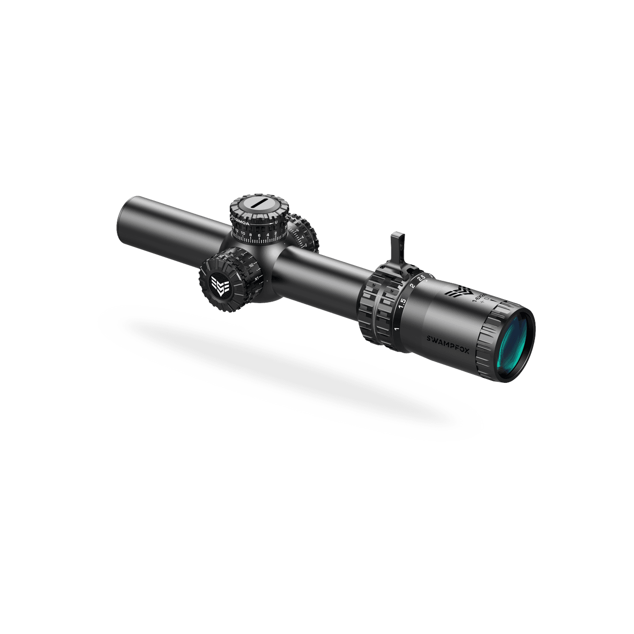 Swampfox Arrowhead LPVO Series Rifle Scope 1-10x24 30mm SFP Green IR MIL Black