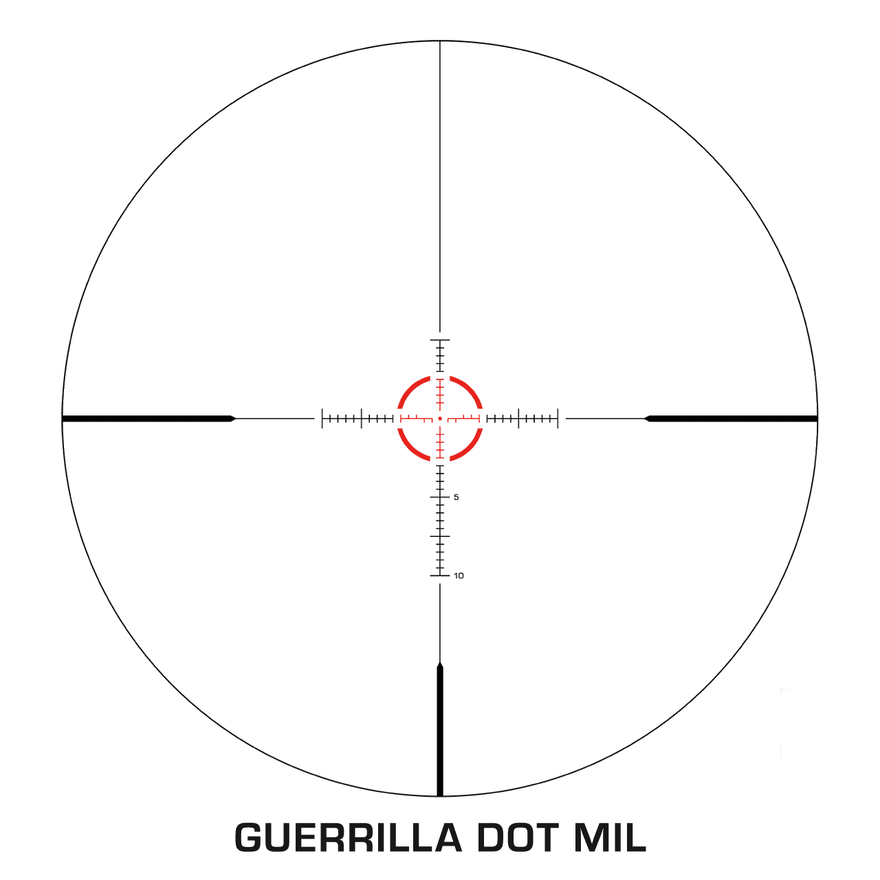 Swampfox Arrowhead LPVO Series Rifle Scope 1-10x24 30mm SFP Green IR MOA Black