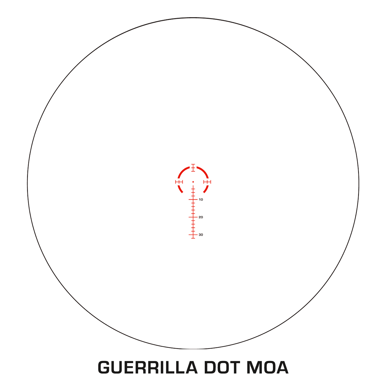 Swampfox Arrowhead LPVO Series Rifle Scope 1-6x24 30mm SFP Guerilla Dot MOA IR Black