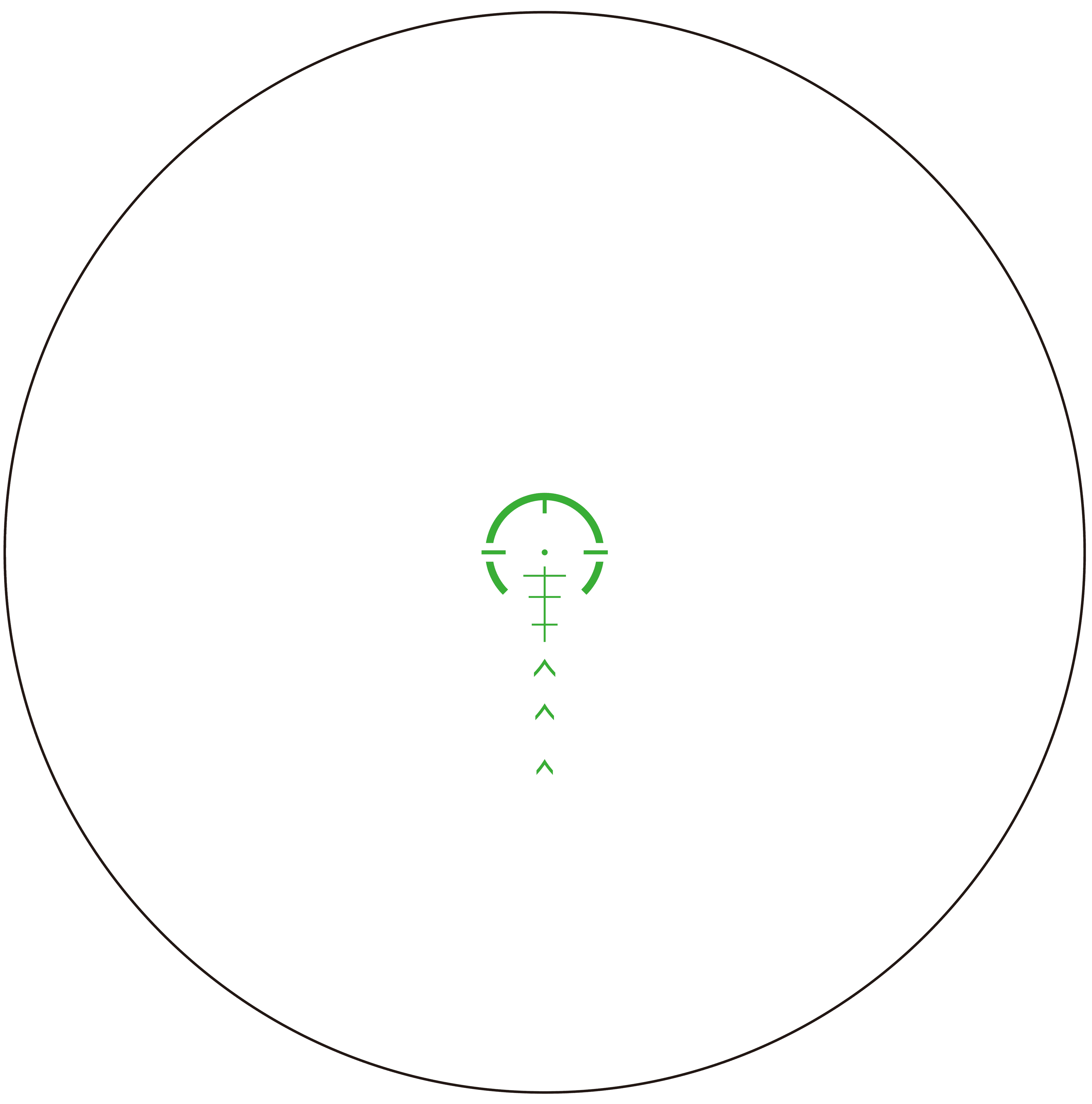 Swampfox Arrowhead LPVO Series Rifle Scope 1-8x24 30mm SFP IR Green MOA Black
