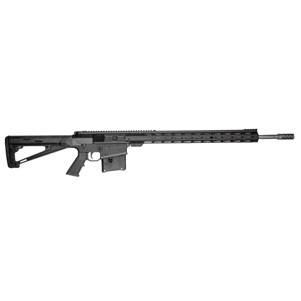 GLFA AR Long Action Rifle 6.5 PRC 5rd Magazine 24" Barrel MLOK Handguard Black Cerakote