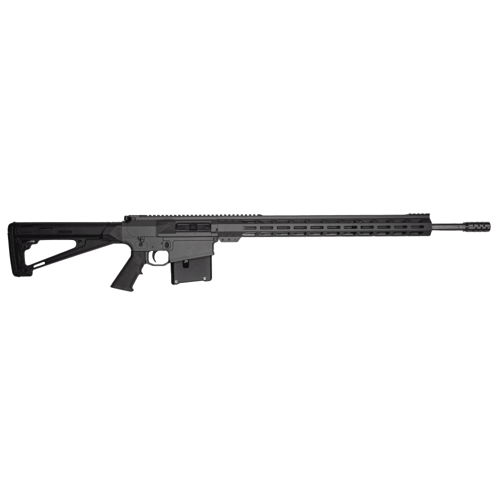 GLFA AR Long Action Rifle 6.5 PRC 5rd Magazine 24" Barrel MLOK Handguard Sniper Grey Cerakote