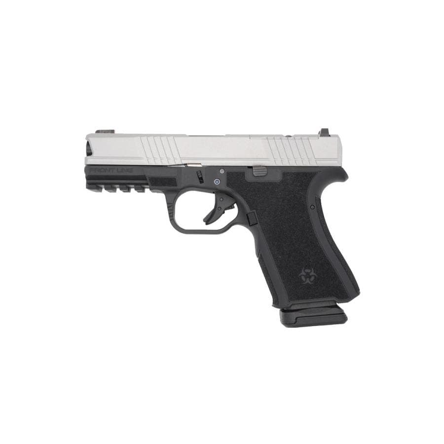 Black Rain Frontline Handgun 9mm Luger 15rd Magazine 3.75" Barrel Black/Satin Mag Finish Optic Ready